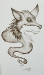 Ink drawing Spirit Animal