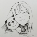 2018 Inktober Day 9 Precious Panda drawing by alecia goodman